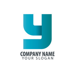 Initial Letter Y Isolated Design Logo