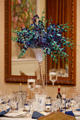 Table set for wedding