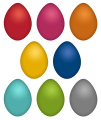 Ostereier Einfarbig - Eier, Ostern, Farbe