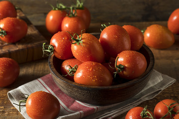 Raw Red Organic Roma Tomatoes