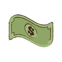 bill money dollar cash icon sketch vector illustration eps 10