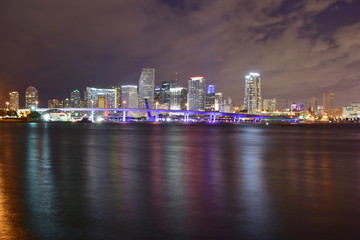 Miami, Florida - USA - January 08, 2016: Night in Miami