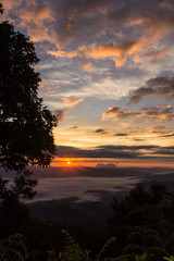 Sea Of Mist With Doi Luang Chiang Dao, View Form Doi Dam in Wiang haeng