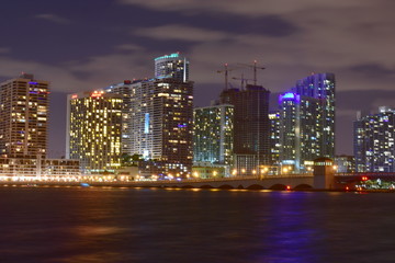 Miami, Florida - USA - January 08, 2016: City of Miami Skyline