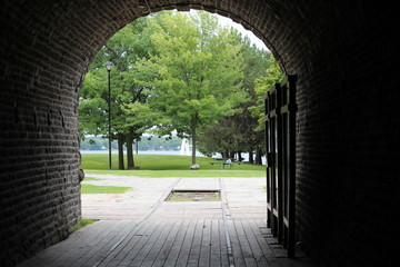 View from a tunnel