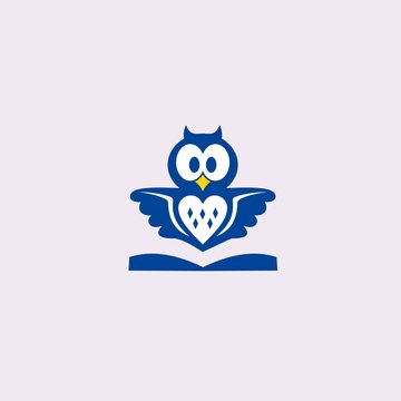 Owl and book