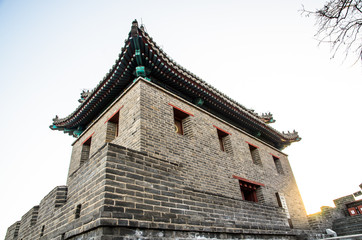 Chinese building on top of mountain