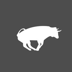 Bull icon - vector illustration