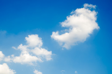 Fototapeta premium Blue sky with clouds.