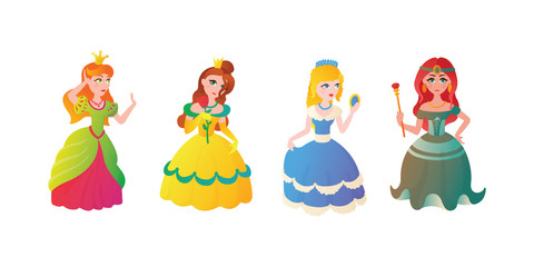 Princess character vectorillustration.
