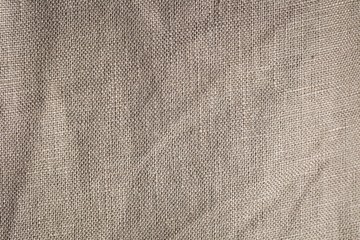 Burlap background in close up.