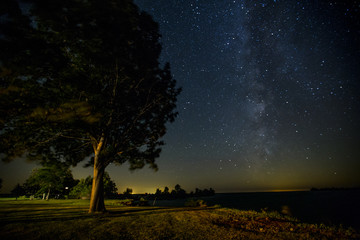 Lake Ontario night sky