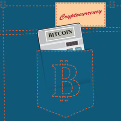 Poster cryptocurrency - Bitcoin