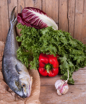 Lampuga Fish With Fresh Vegetables