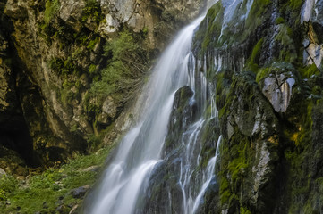 Fototapeta na wymiar Waterfall in mountain