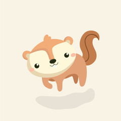 Cute squirrel cartoon.