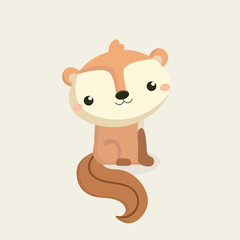 Cute squirrel cartoon.