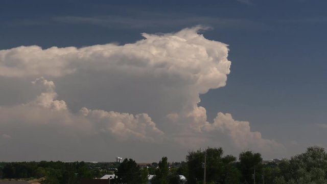 Thunderstorm Anvil Top Complex Motions