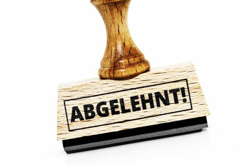 Abgelehnt-Stempel