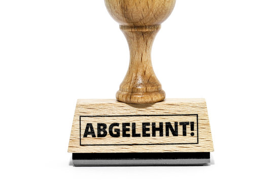 Abgelehnt-Stempel