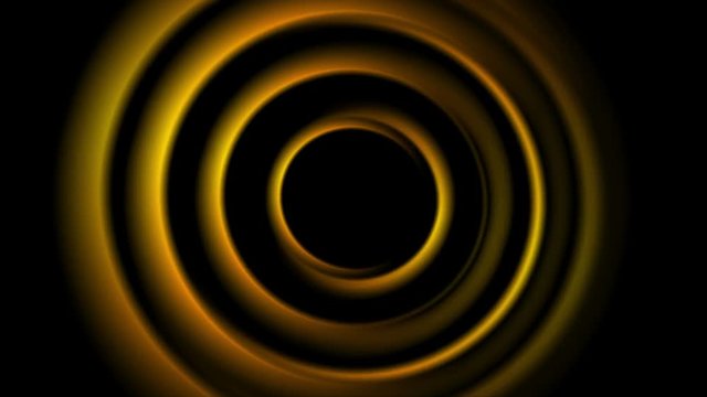 Dark orange abstract smooth circles motion background. Video animation Ultra HD 4K 3840x2160
