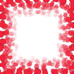 Valentines Day Border with Hearts