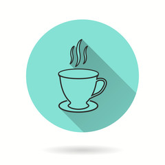Coffee cup - vector icon.