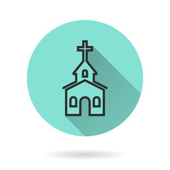 Church - vector icon.