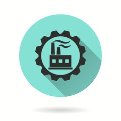 Factory - vector icon.