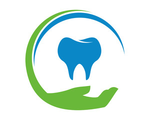 blue dental tooth icon