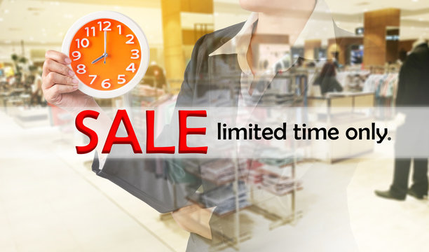 Sale linited time only, Business concept.