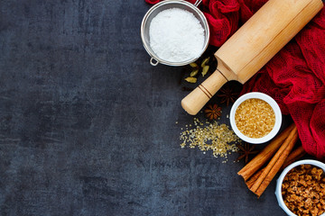 Ingredients for cooking cake