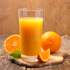 Fototapeta na wymiar orange juice