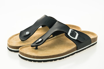 Men leather sandal and flip flop shoes