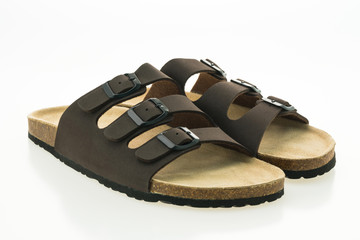 Men leather sandal and flip flop shoes