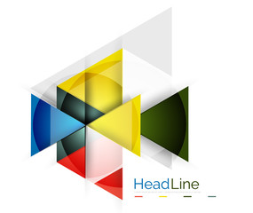 Triangle abstract background