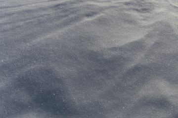Snow surface with structure