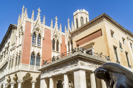 Beautiful view of the historic Caffe' Pedrocchi, Padua, Veneto, Italy