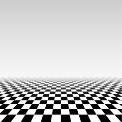 abstract checker background in perspective