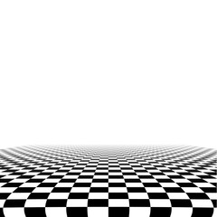 abstract checker background in perspective