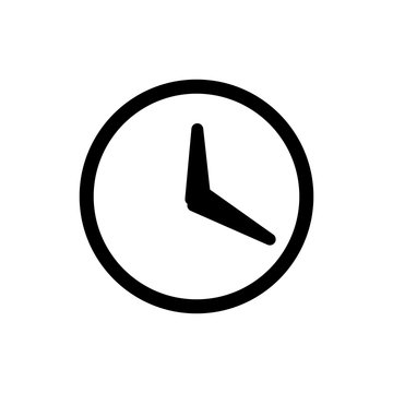 Clock Watch Ticker Vector Icon