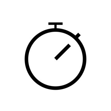 Clock watch ticker vector icon