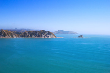 Tolaga Bay aerial view, East Cape, New Zealand