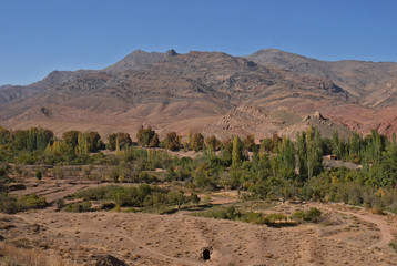 The Hill for Abyaneh, traditional and historic village in Iran