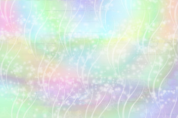 Abstract beautiful pastel gradient with all over dots, flowers and background for spring Easter and feminine design