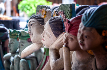 Fototapeta premium Traditional stone statue of Thai lady