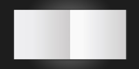 blank picture photo page frame template set isolated on grey wall white blank sheet of paper on the light grey background, mock-up illustration (poster, picture frame)