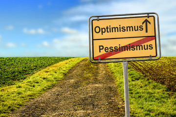 Schild 177 - Optimismus