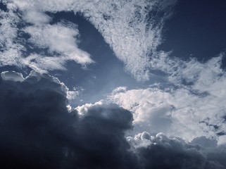 Obraz premium 青空と雲