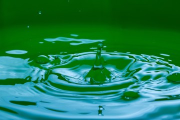 Close up of splashing droplet